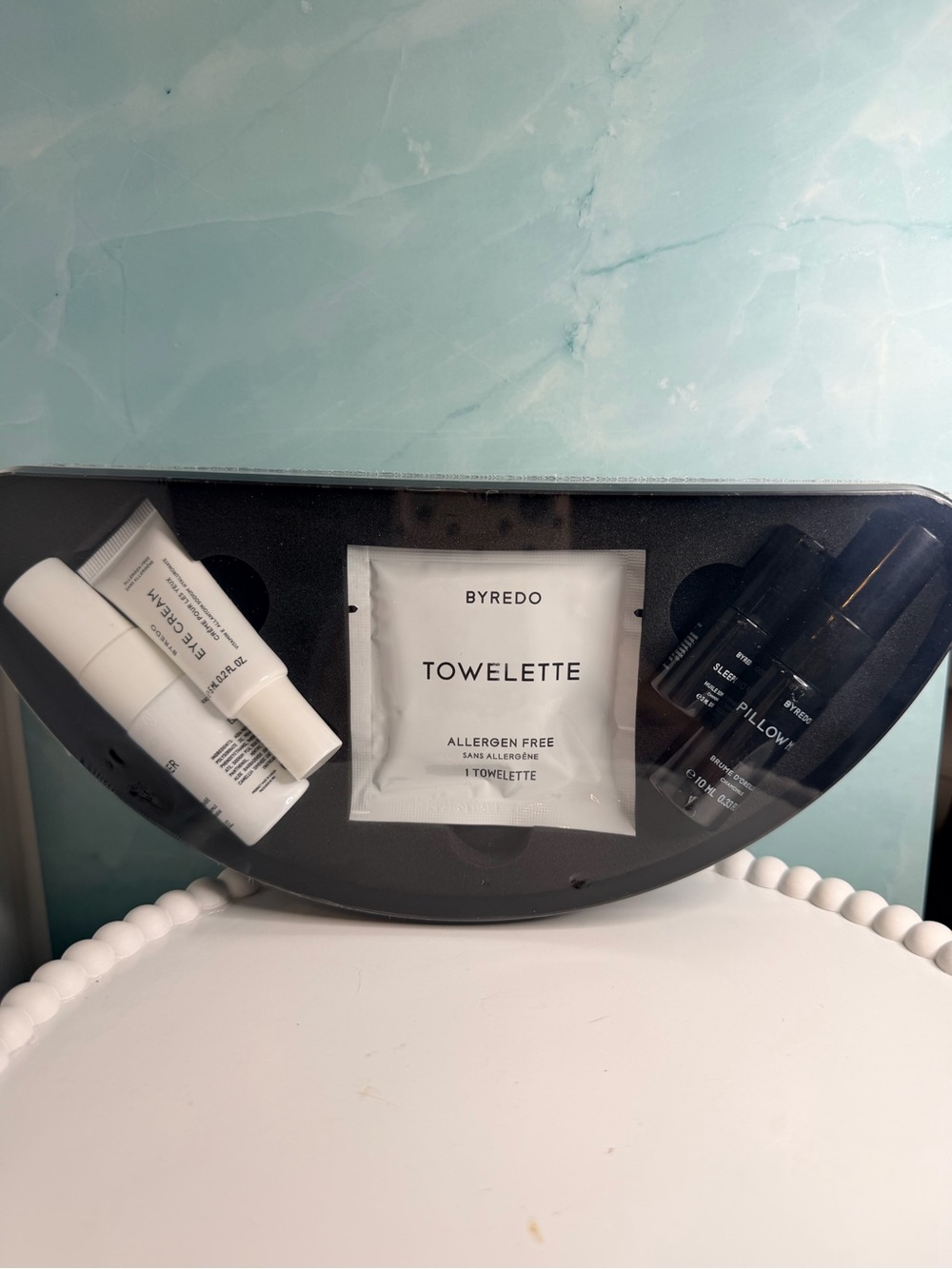 BYREDO 5pc Vanity Kit-Toner, Eye Cream, Sleep Oil, Pillow Mist, Facial Towelette